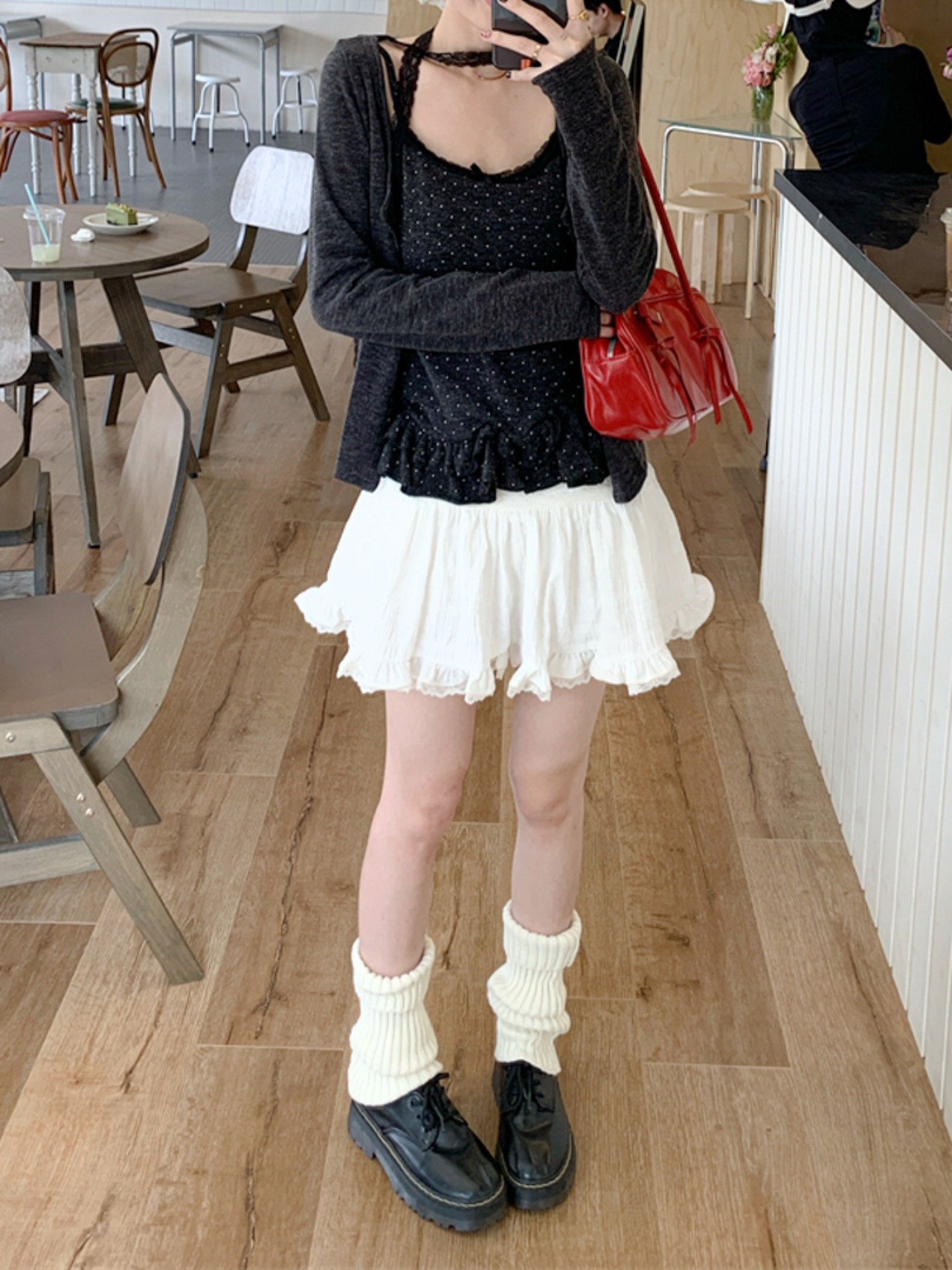 キャミソール+カーディガン+レースタイ3点セット LK1752