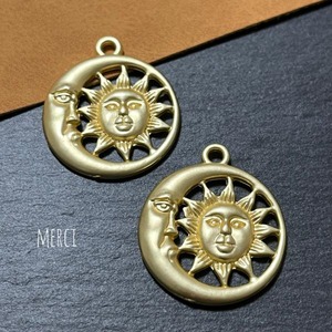 サンムーンマットゴールドチャームIII/パーツ/三日月/太陽