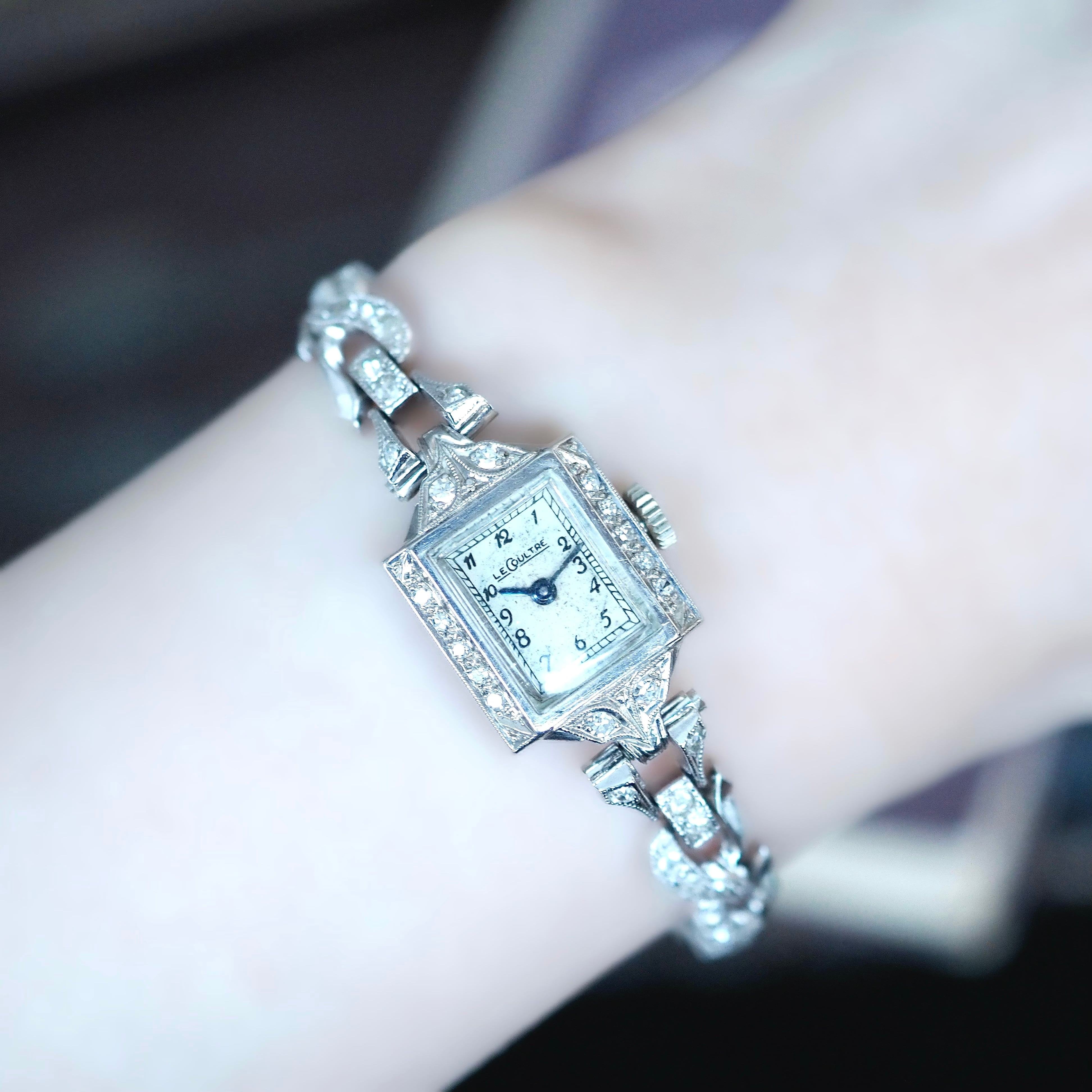 Le Coultre ジャガー・ルクルト プラチナ製 ダイヤモンド ジュエリー
