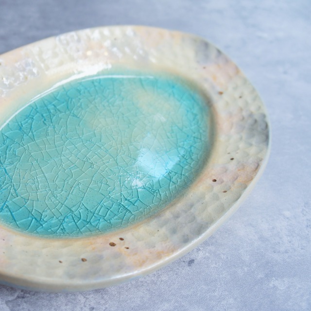 熊本天草：陶房スイさん　８角プレート（大）