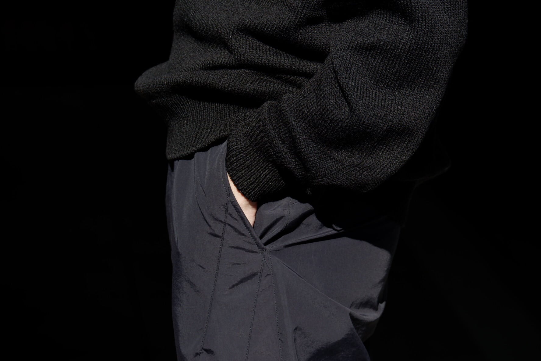 Call BACK ZIP TROUSERS (BLACK) | sieni -Online Store- Call BACK ZIP TROUSERS (BLACK) | sieni -Online Store-