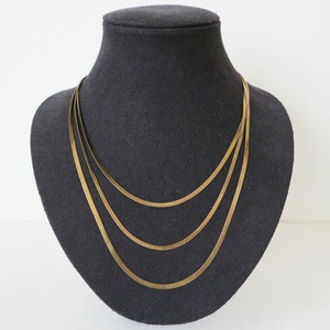ゴールドチェーン3連ネックレス：STR-2034 ¥5,600+tax