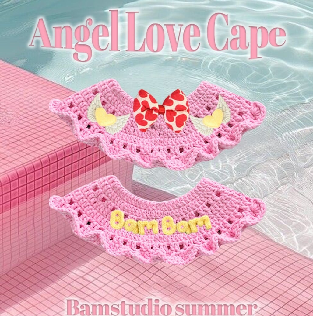 予約【Bam’studio】Angel Love Cape (Pink)