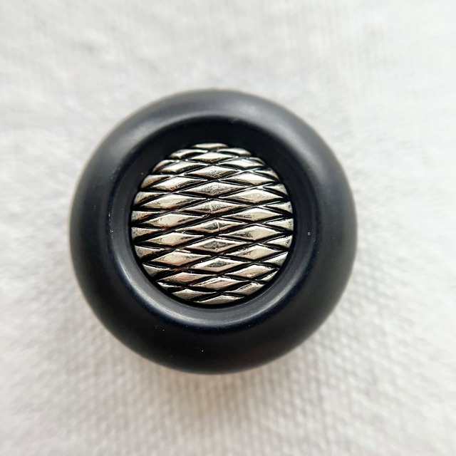 イタリア ブラック シルバーチェック 23 mm