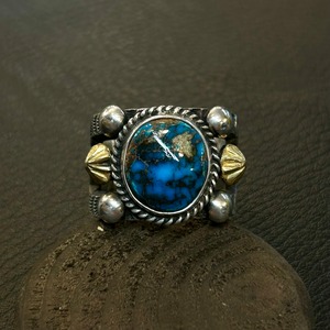 ハーマンスミス(HermanSmith) ビズビーターコイズ 18Kリング 23号