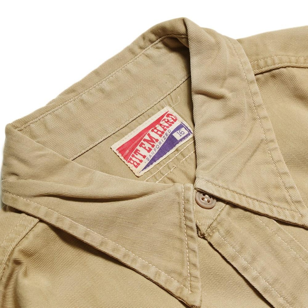 【before half century Vintages(ビフォーハーフセンチュリーヴィンテージ)】HIT EM HARD 60's VINTAGE WORK SHIRTS ヒットエムハード 60年代ヴィンテージワークシャツ マチ付き