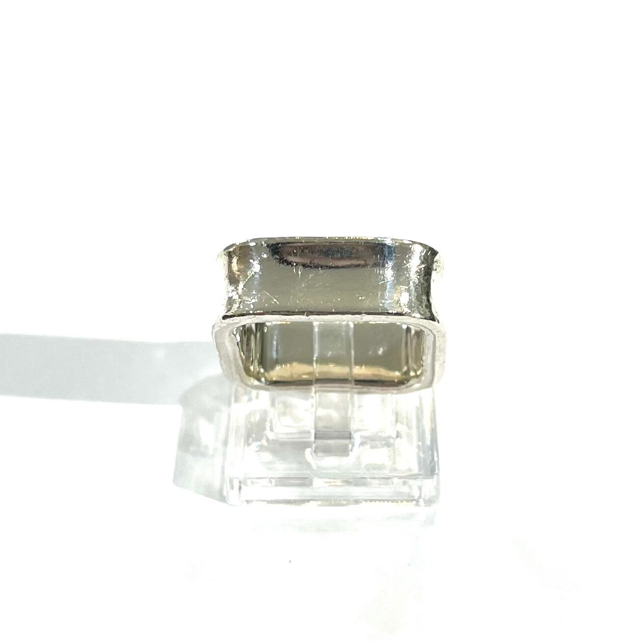 TIFFANY&CO.】【約16-17号 】2528 希少1837 スクエアリング／シルバー