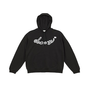 drowsy.. CAT BACK PRINT HOODIE / 22SS / BK-wh