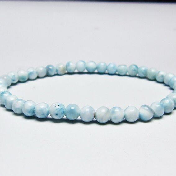 ラリマー ブレスレット 5mm 一点物 メール便可 [M便 1/10] 111-45401