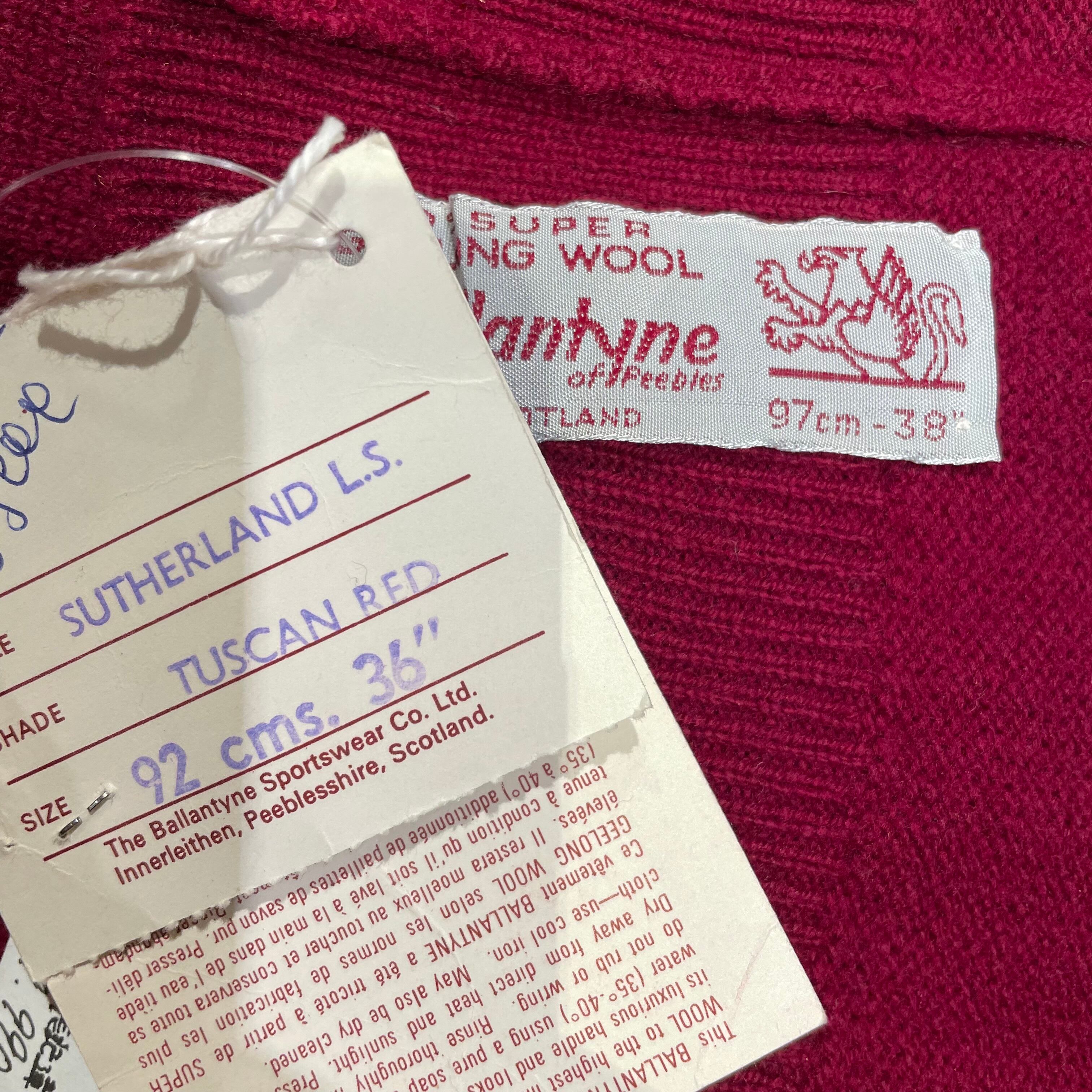 Ballantyne デッドストック Tuscan Red スコットランド製