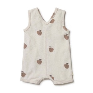 Wilson&Frenchy ORGANIC TERRY PLAYSUIT Apple Papple プレイスーツ ロンパース オールインワン オーガニックコットン 日本未入荷 男女兼用 輸入子供服 こどもふく ヨーロッパ子供服 出産祝い ベビーギフト