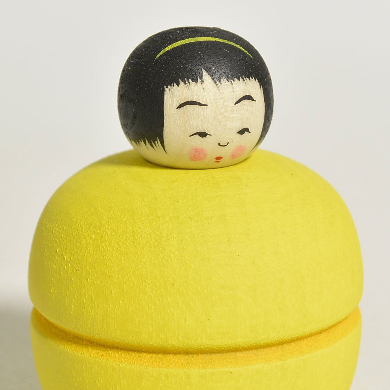 マカロンちゃんこけし 約1.5寸 約4.5cm 鈴木明 工人（作並系）#2487