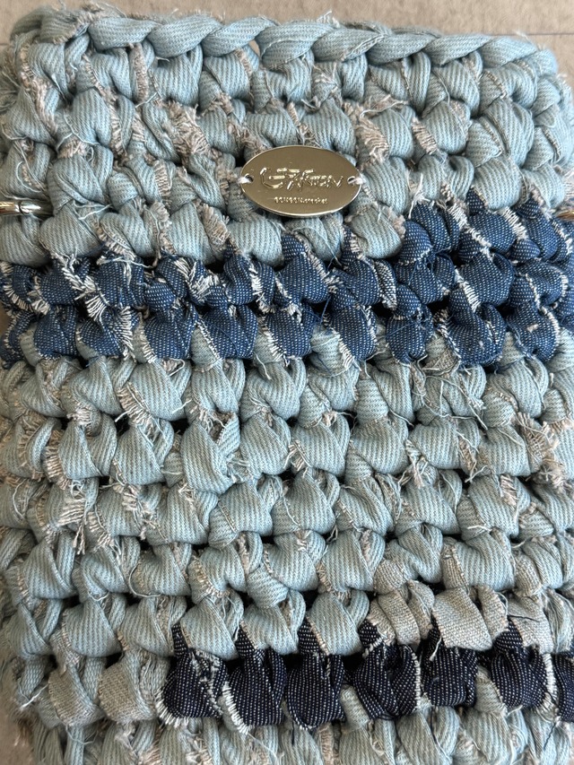 《1点もの》denim  phone holder / mix color