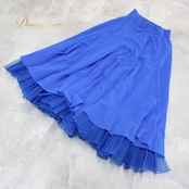 社交ダンス 衣装 スタンダード スカート レッスンウェア レディース 青 BOUTIQUE MUGEN パニエ ブルー系 無地 シンプル フォーマル エレガント ゆったり 秋冬 春夏 謝恩会 パーティー おしゃれダンス用品 ダンス衣装 日本製 コスチューム フレアスカート シルエット 上品 携帯便利 スポーツウェア 伸縮性 高品質 フォーマルウェア 発表会 ダンスレッスン 社交的 ルームウェア シンプルデザイン