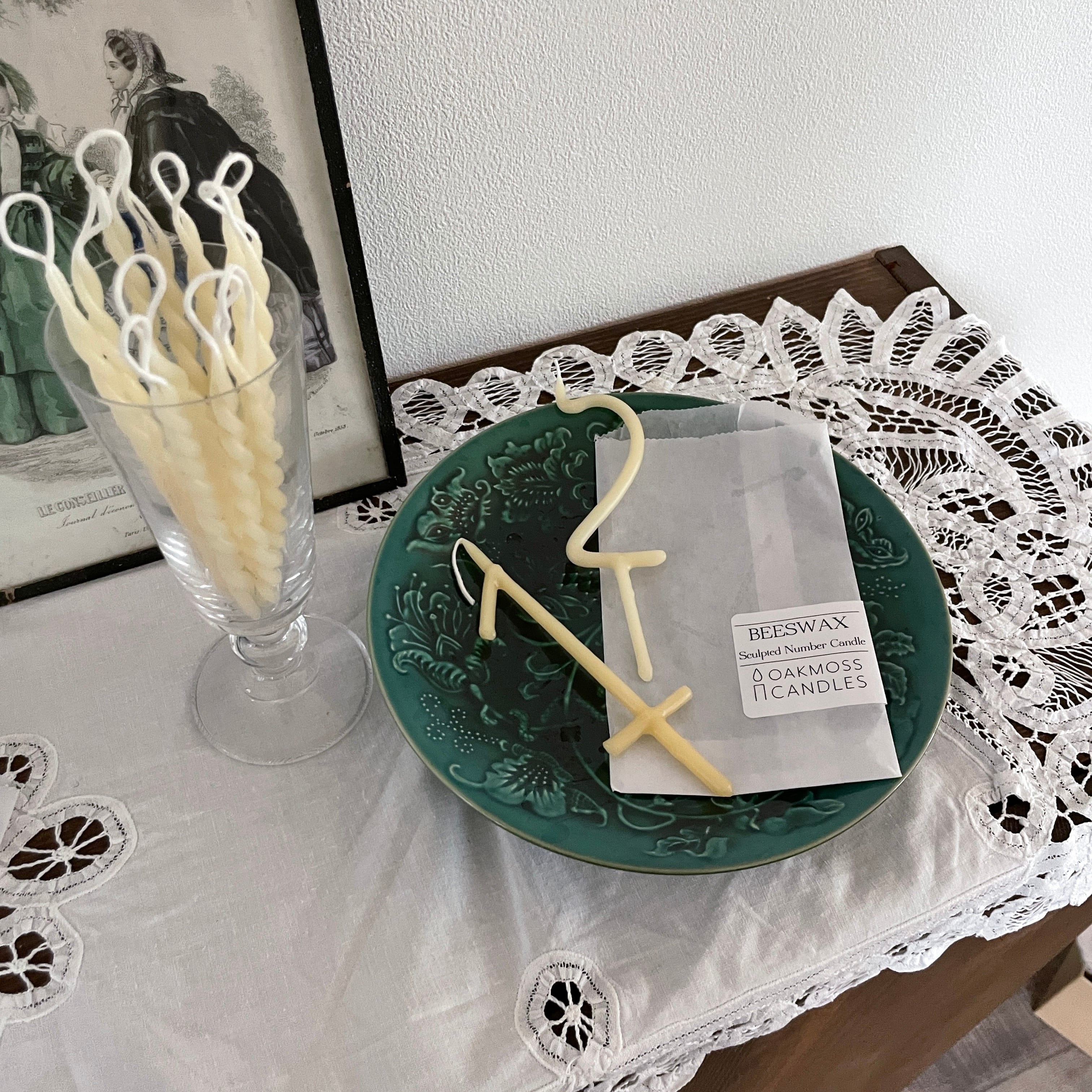 即納 】ナンバーキャンドル / oakmoss | - baby riri -