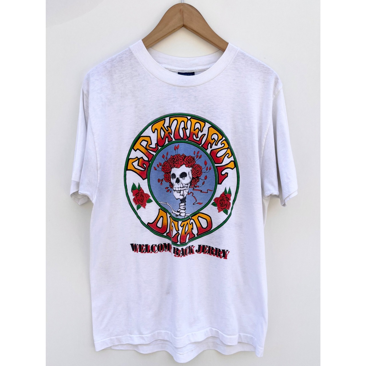 80s GRATEFUL DEAD "WELCOME BACK JERRY" TOUR Tee MADE IN USA  Size XL