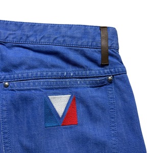 LOUIS VUITTON blue denim pants