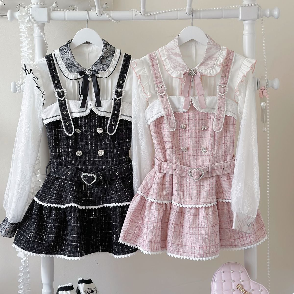 地雷系・量産型チェック柄JSKセットアップ：JSK | Maiden's Rêve