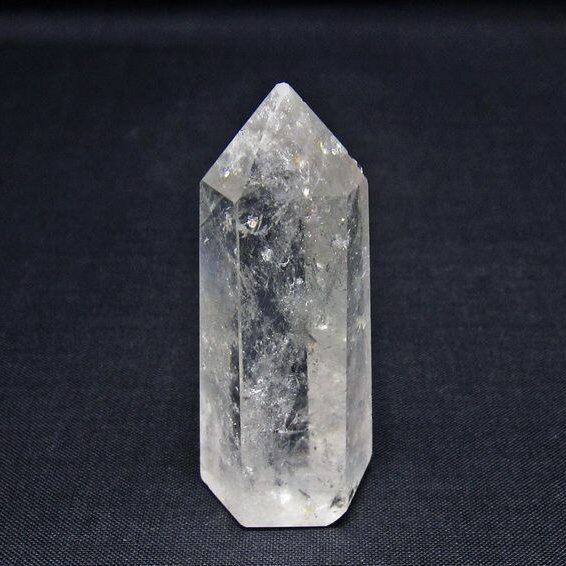 水晶 六角柱 ポイント 置物 一点物 142-10963