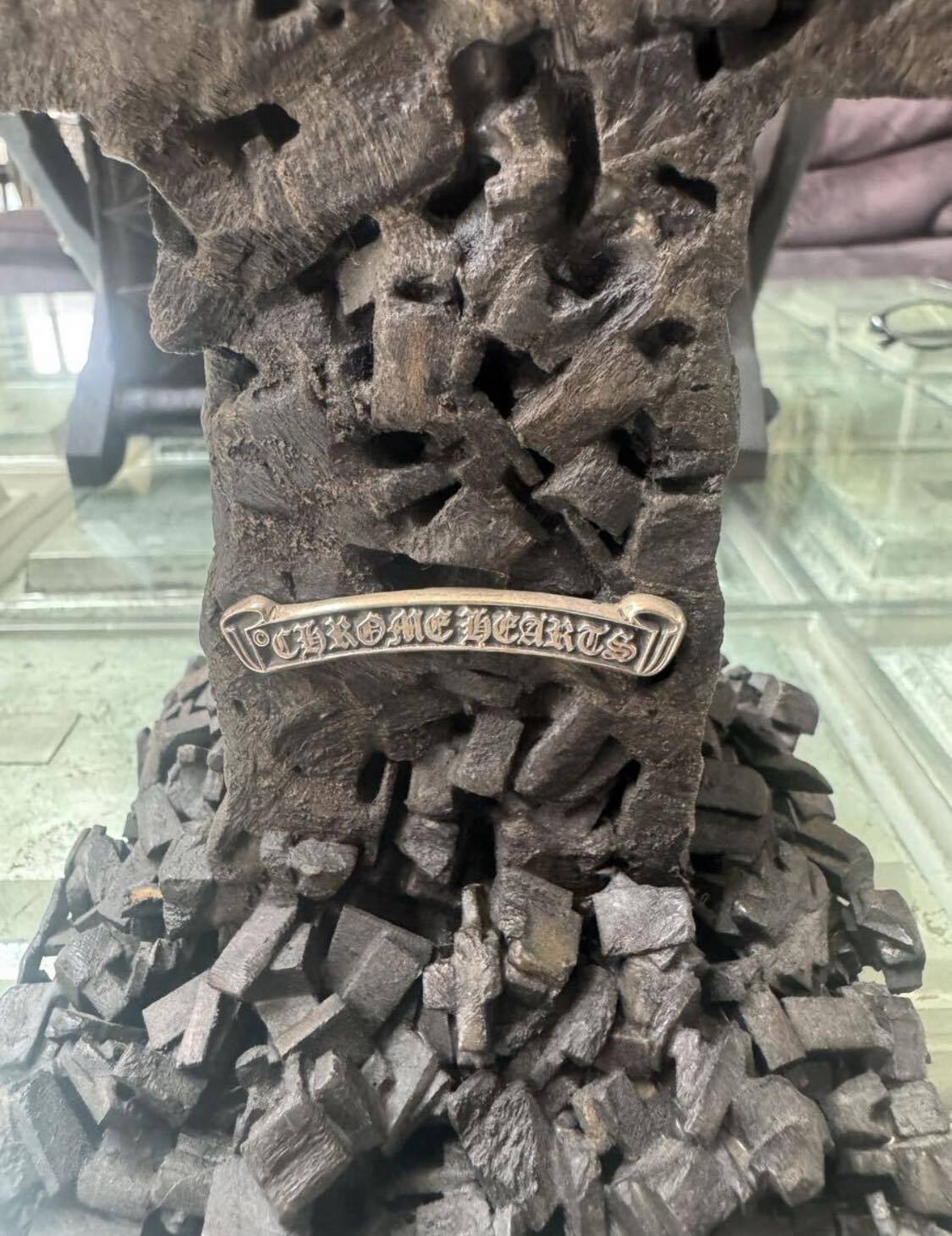 希少CHROME HEARTS エボニー製オーナメントオブジェ ブラウン CHROME HEARTS クロムハーツ エボニー オーナメントオブジェ