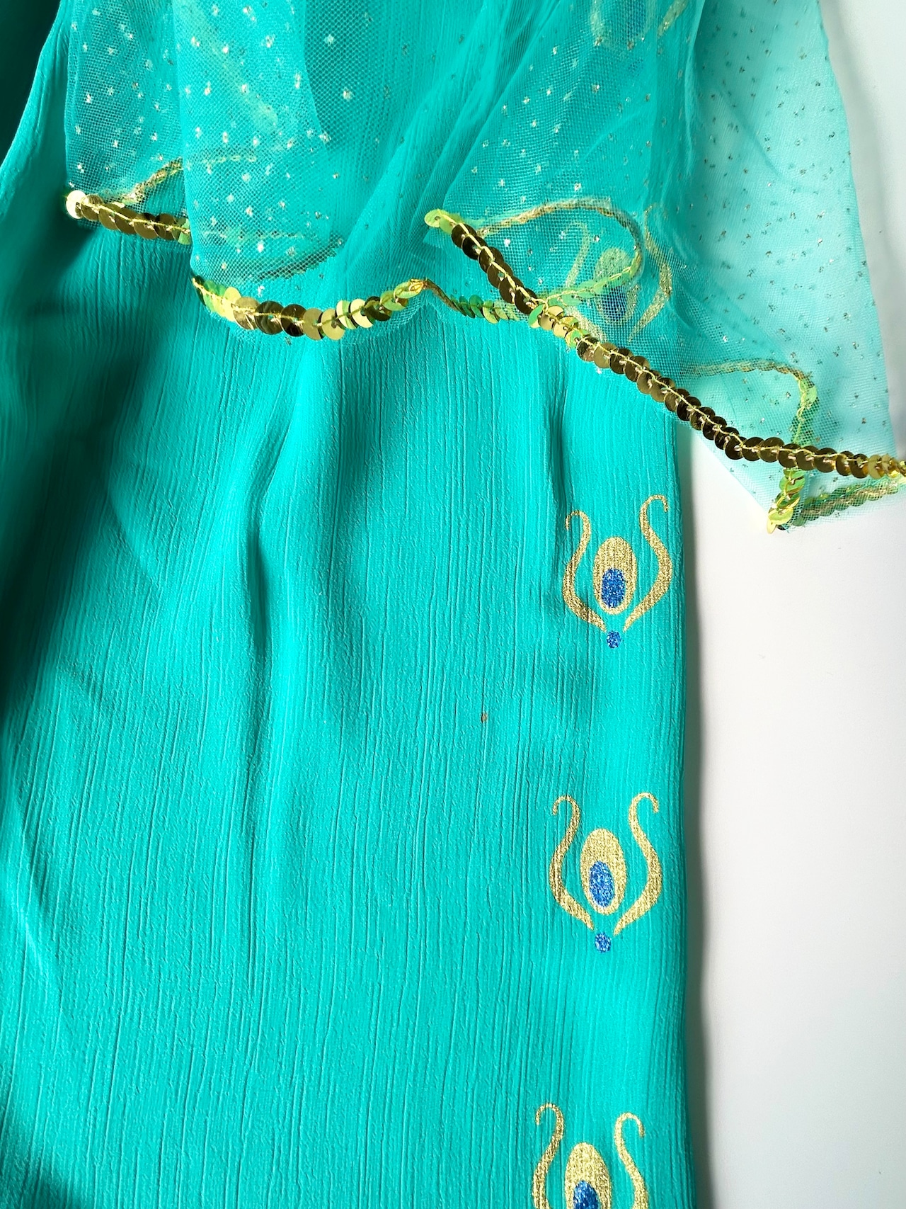 クーポンで3,280円→1,952円【即納】110/120/130size訳あり品アラビアンプリンセスセットアップ ヘッドアクセサリー付き［アラジン ジャスミン］