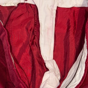 HERMES red corduroy pants