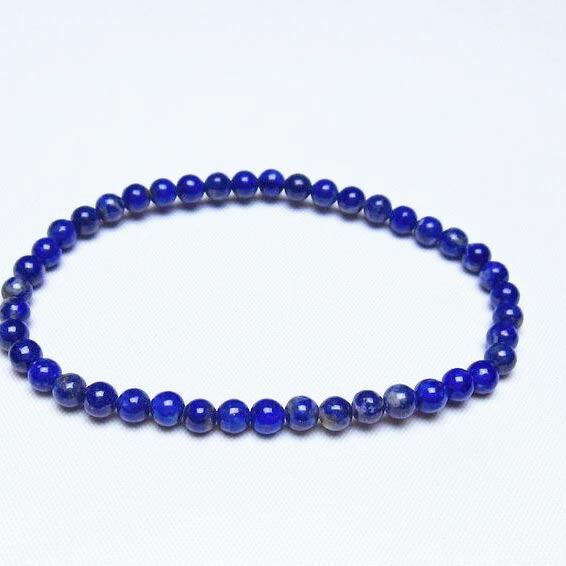 ラピスラズリ ブレスレット 4mm 一点物 メール便可 [M便 1/10] 111-48369