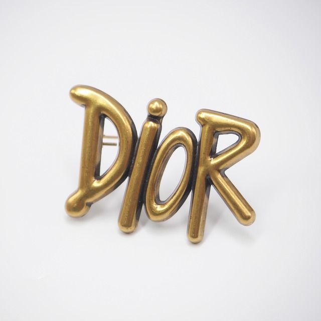 DIOR ロゴ ブローチ GP ディオール