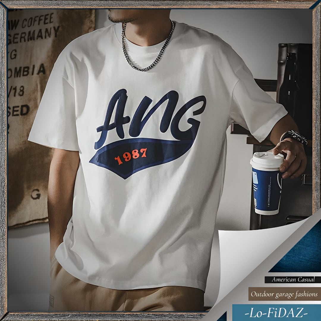 スタイリッシュ コットン ルーズフィットTシャツ 20075