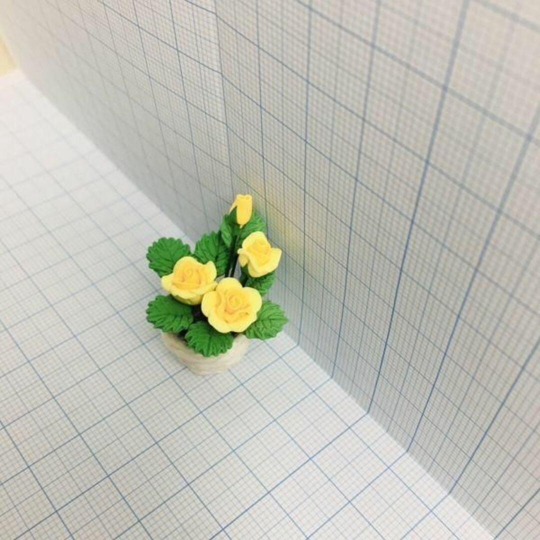 s030◇室内を華やかに◇ ドールハウス 用 ミニチュア 花 鉢花 植物 y1