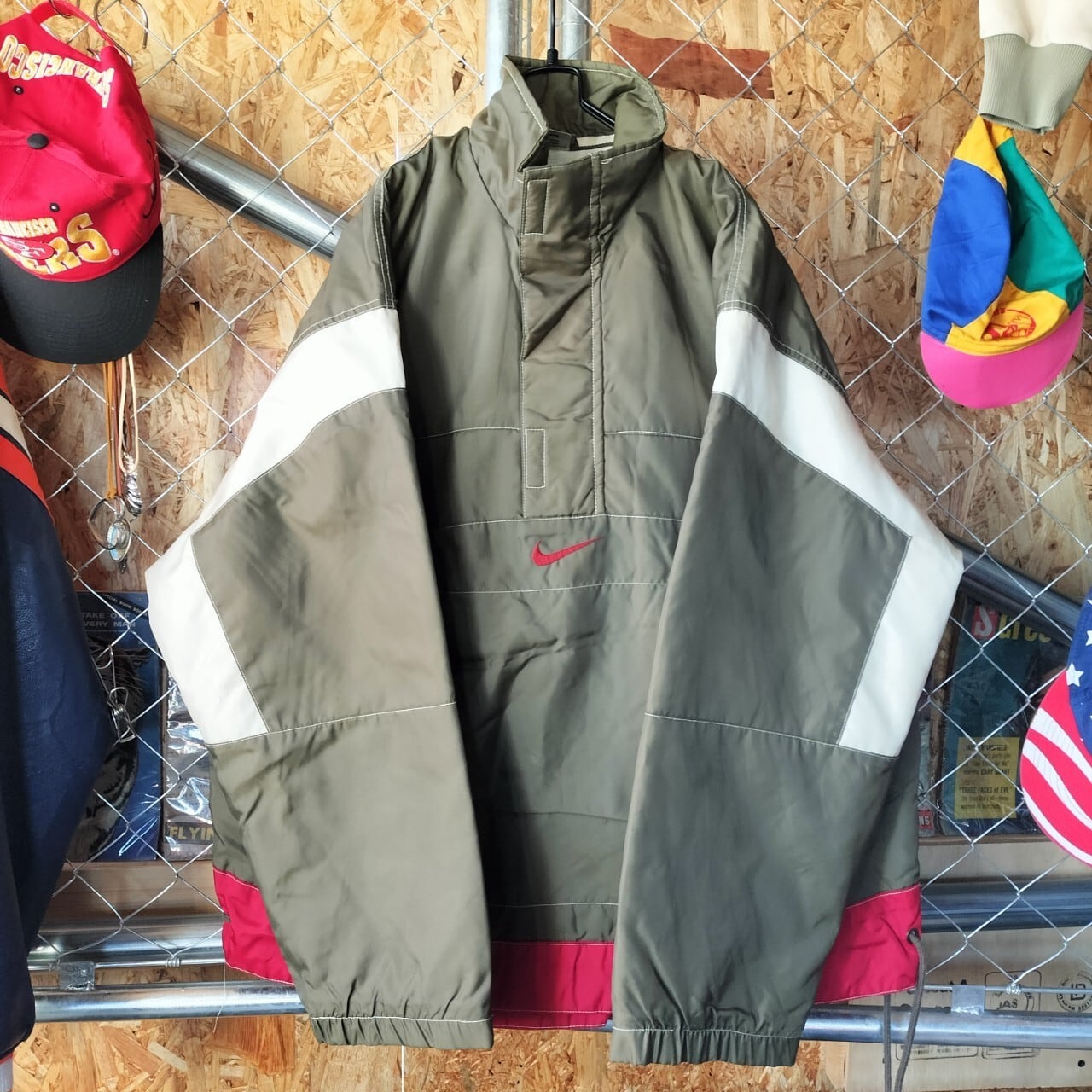 NIKE ナイキ 90s ヴィンテージ バックロゴ ハーフジップ NIKE ナイキ 90s ヴィンテージ バックロゴ ハーフジップ