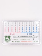 WIT 11199/X PREMIUM QUALITY バネ棒セット Φ1.8 24~30mm & Φ2.0 32~40mm 120本入