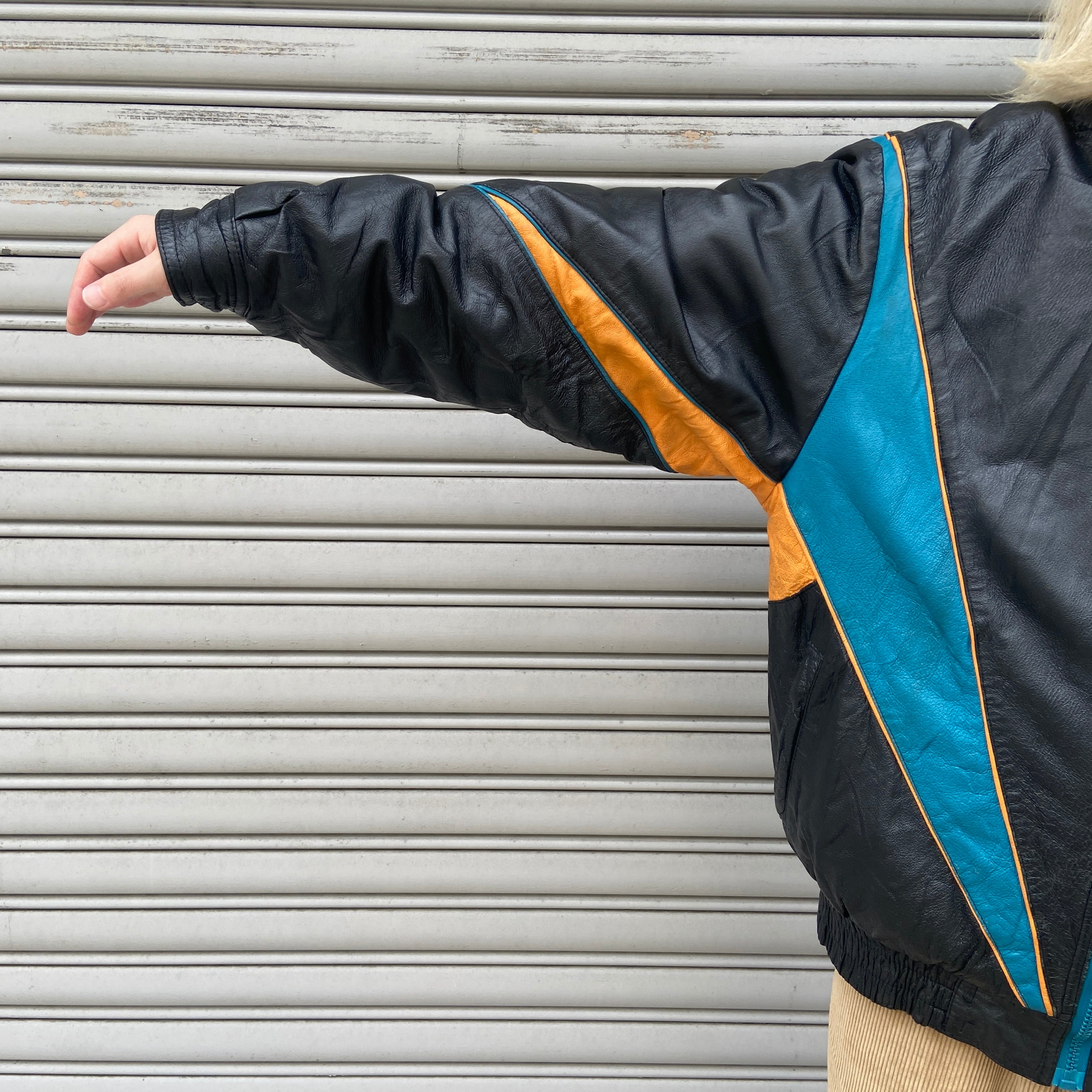 90s PROPLAYER NFL スーパーボウル レザースタジャン 黒 M | 古着屋 Uan