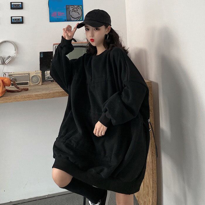 スタイルルーズセーター オータムウィンターベルベットカジュアルジャケット かわいい 秋物 冬物 ケッペル30656165704