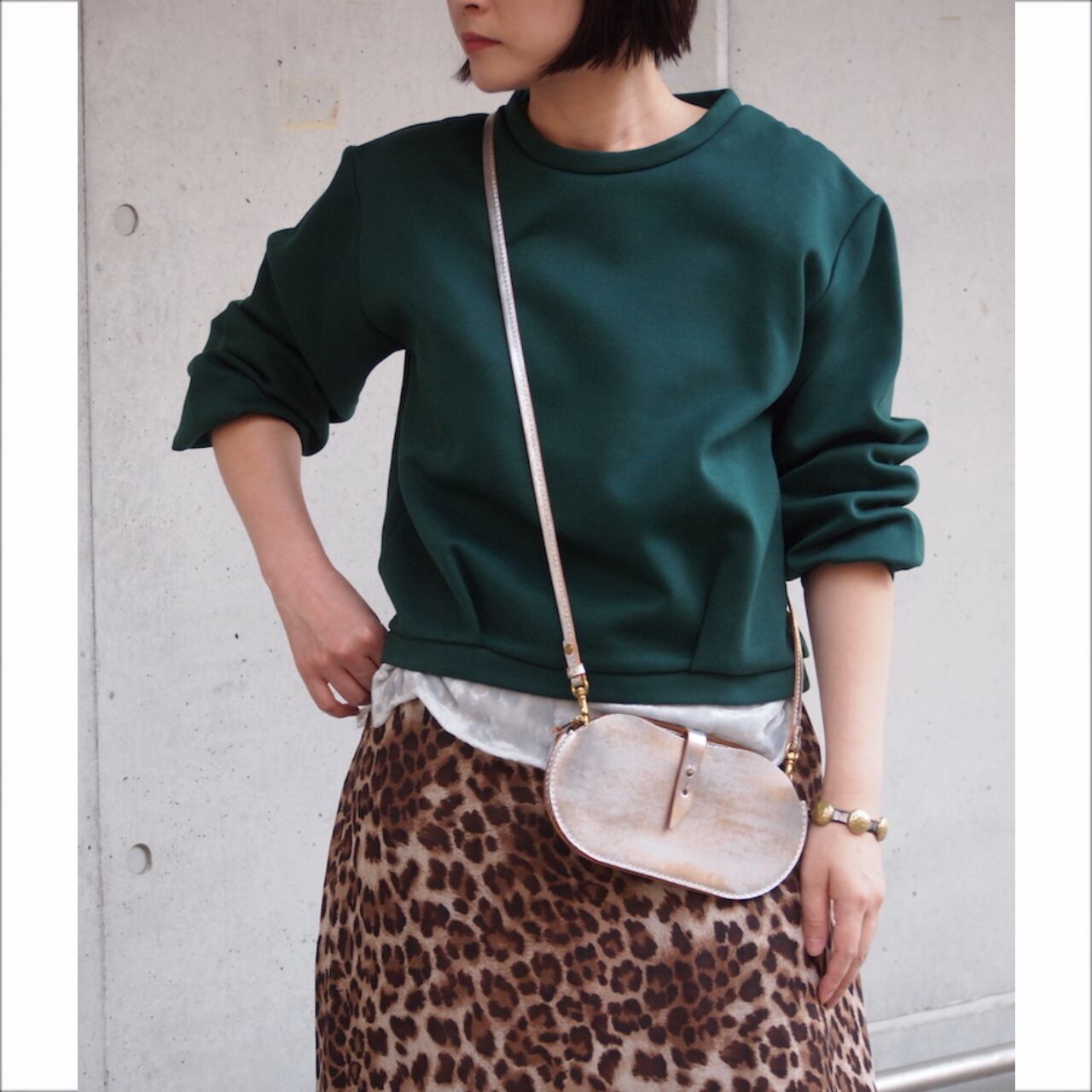 【hippiness】tuck longsleeve tops（double knit）/【ヒッピネス】タック ロングスリーブ トップス(ダンボールニット)