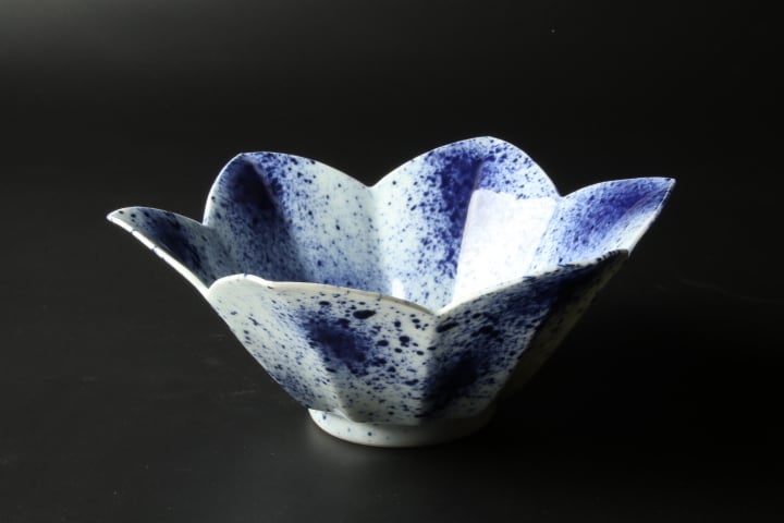 548>桔梗渕吹墨鉢 清水焼 | 陶香堂オンラインストア