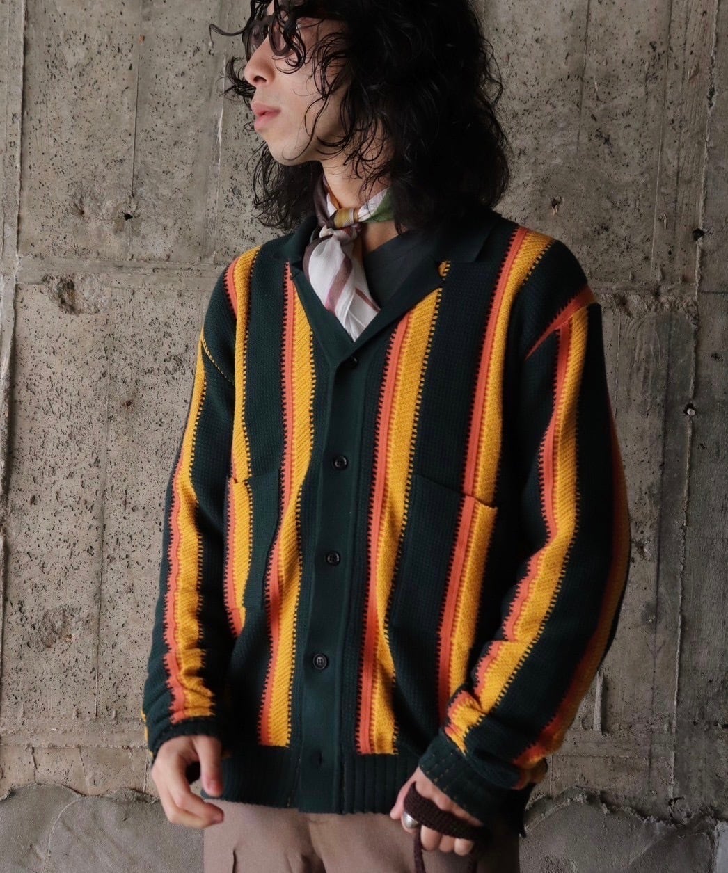 Sasquatchfabrix. / 24SS-KNN-001 STRIPE KNIT CARDIGAN | AfterSchool