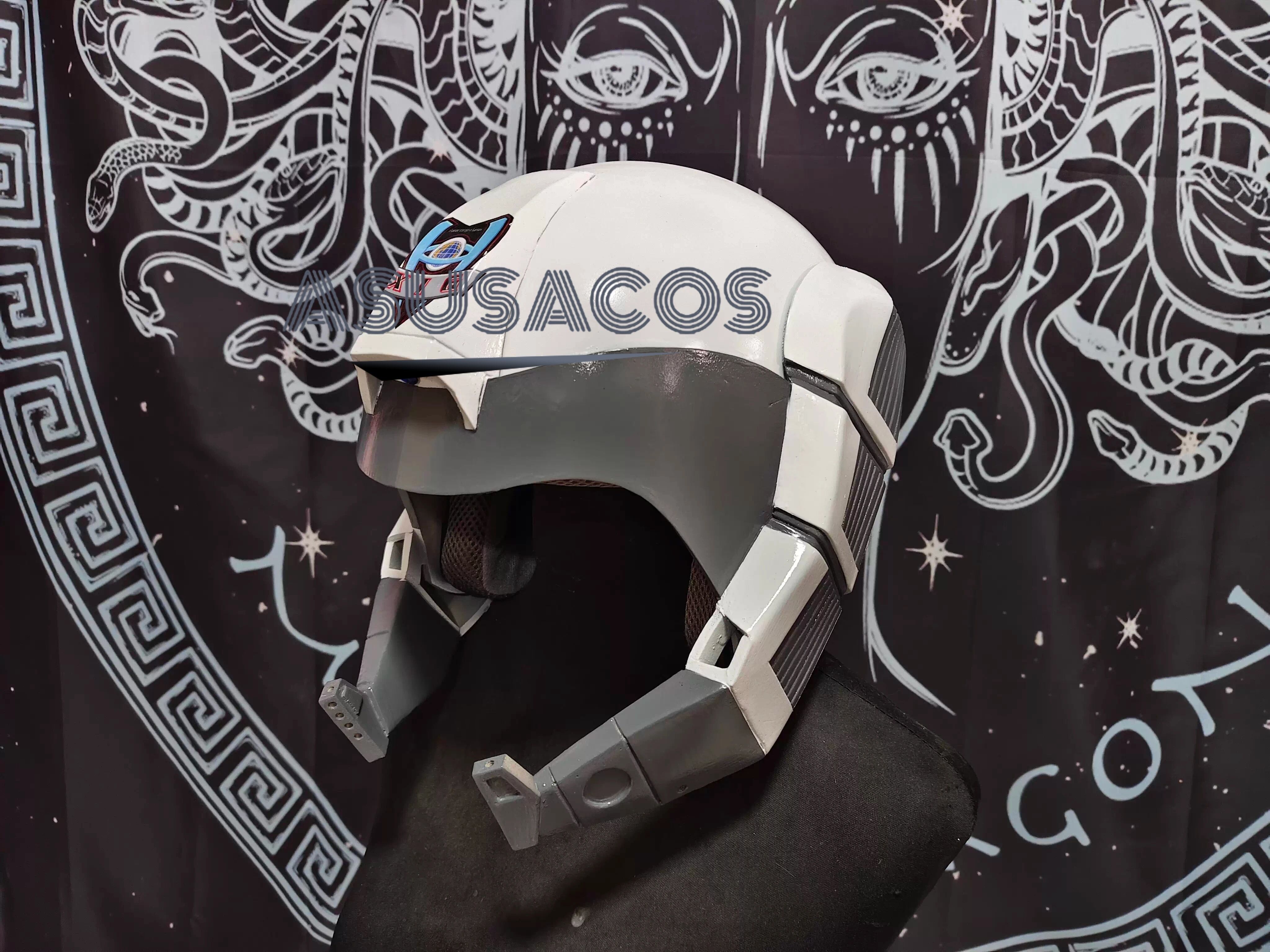 ASUSACOS 実物撮影！ウルトラマンティガ GUTS ヘルメット 円大梧