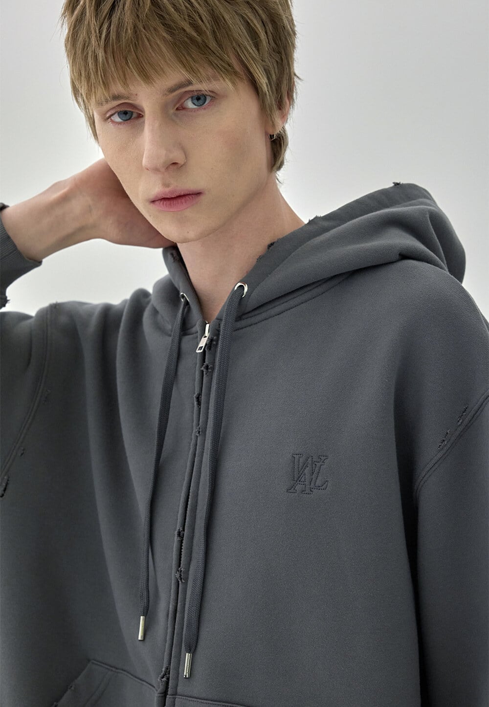 ☆BABYMONSTER アヒョン 着用！！【WOOALONG】Vintage Semi-Loose Hood