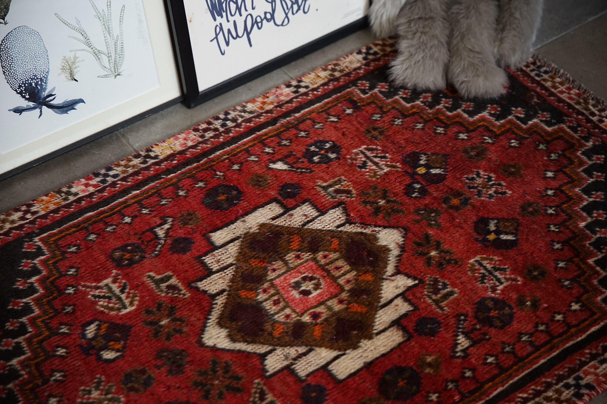 044 - Vintage  tribal rug