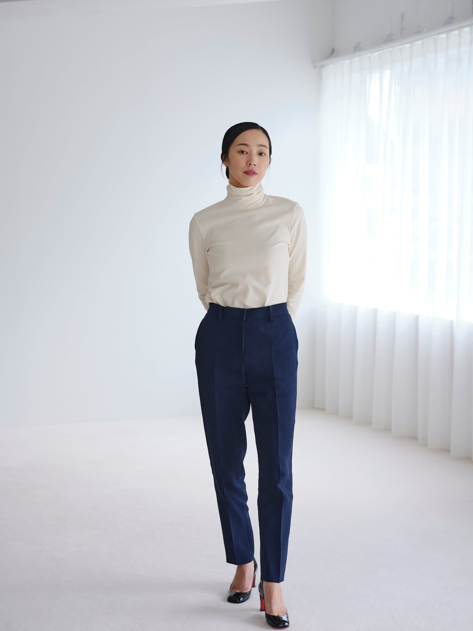 STRETCH TAPERED PANTS 25FW17 | saqui (store) STRETCH TAPERED PANTS 25FW17 | saqui (store)