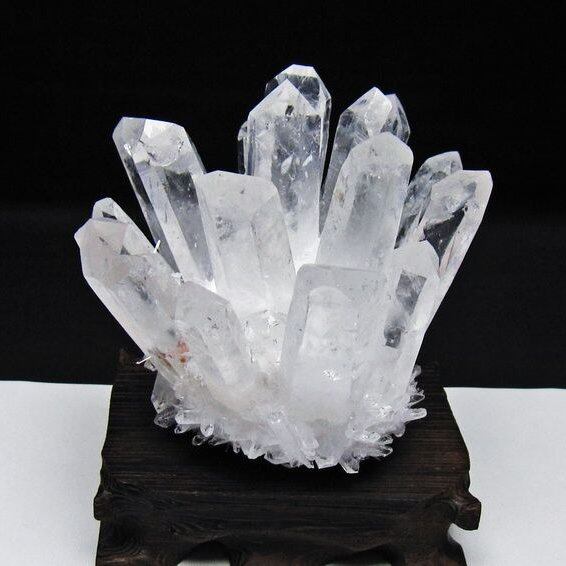 水晶 クラスター 水晶 原石 台座付属 一点物 おまかせ便 182-8616