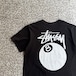 STUSSY / 8ball print T-shirt size L