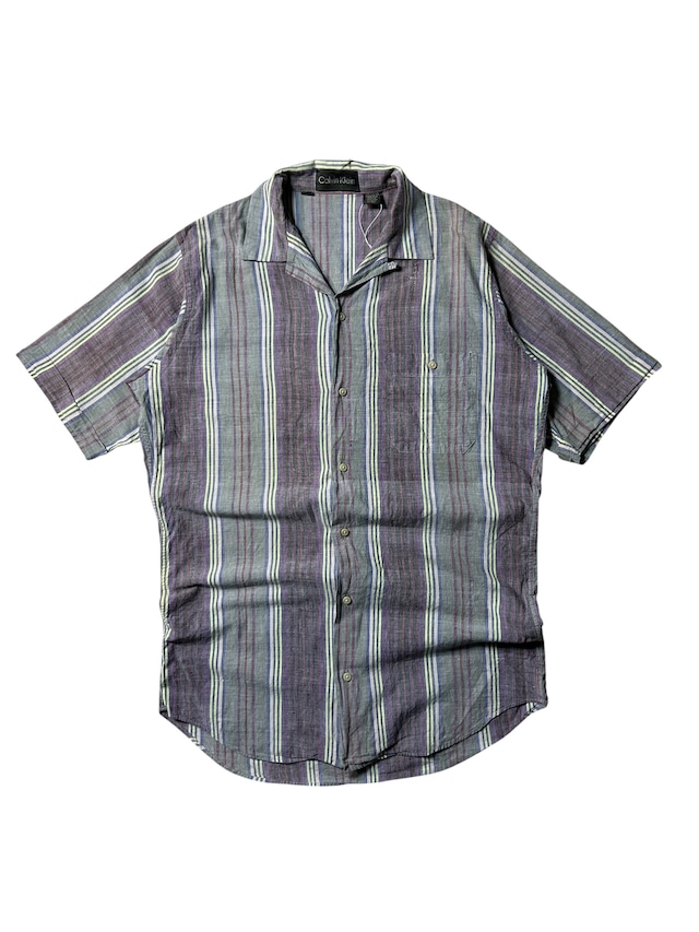 ［90s~00s］Calvin Klein Stripe S/S Shirt