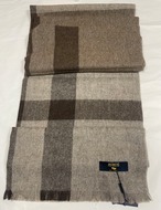 モンゴル靴下Biger ヤクナチュラルウールショール　Plaid