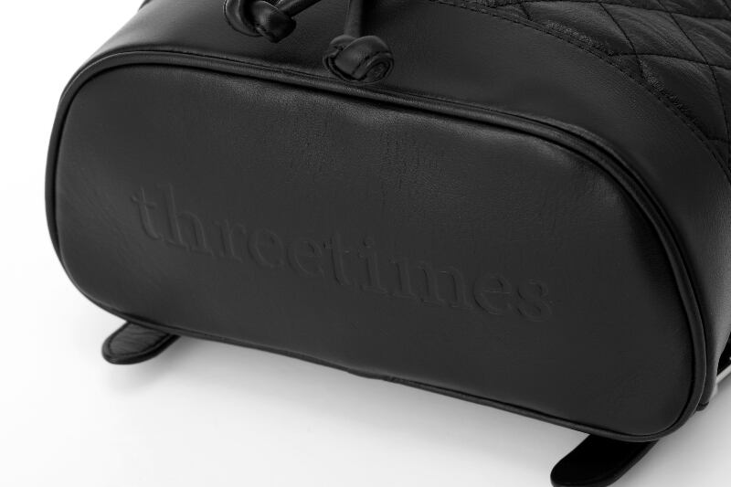 [threetimes] Acorn quilted backpack black 正規品 韓国ブランド 韓国通販 韓国代行 韓国ファッション  スリータイムズ | BONZ (韓国ブランド 代行) powered by BASE