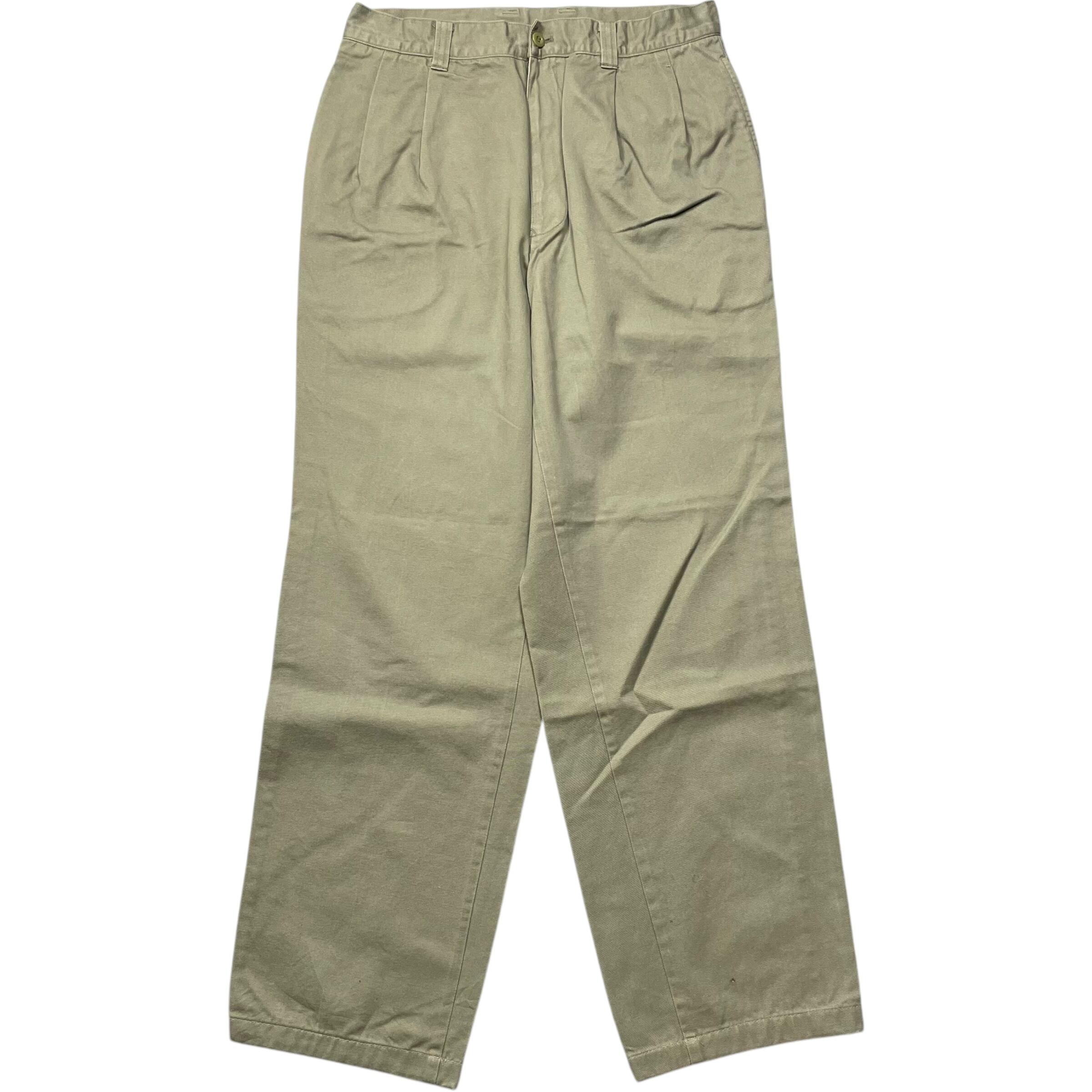 《実寸 W30L30》 LA GEAR エルエーギア チノパン ツータック ベージュ no.6064