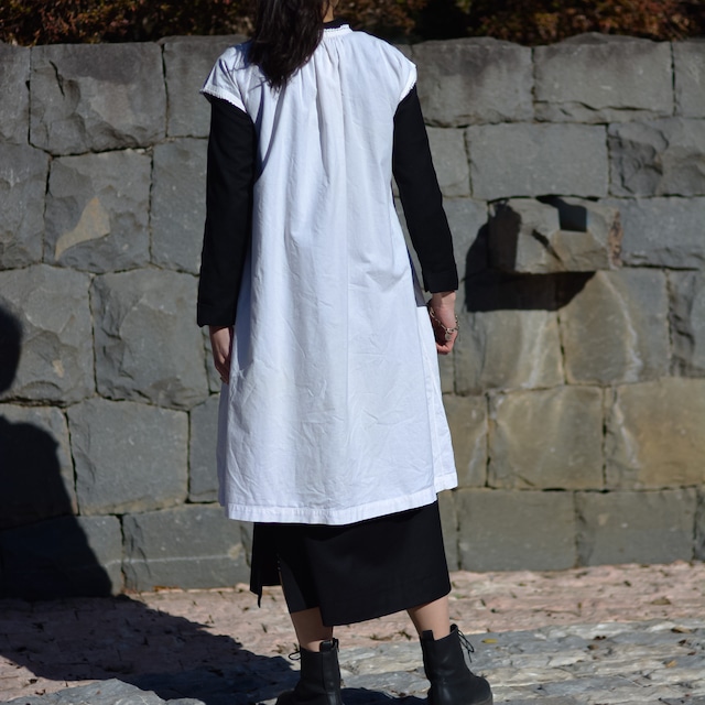 【MADE IN FRANCE】PAYSAN ヘンリーネックコットンワンピース "ROBE PAYSANNE D'ANTAN"