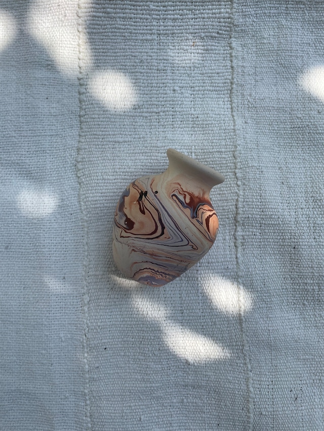 Vintage Nemadji Pottery Brown Swirl/ ヴィンテージ ネマージ  陶器