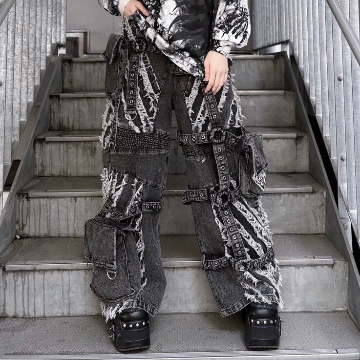 【Backstage pass】SCOTT W  GBS4202 パンツ ユニセックス サブカル 地雷系